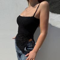 BUNO-ropa estética para mujer, cuello en V, tirantes finos, chaleco sin mangas, ropa coqueta, ropa de calle - details 3