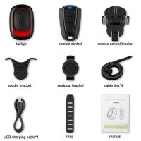 Alarma de Vibración para Bicicleta Sectyme Luz de Bicicleta Impermeable con Carga USB Sensor de Freno Antirrobo - details 10