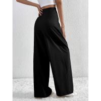 Pantalones de Oficina para Mujer de Cintura Alta y Piernas Anchos Cómodos y Elegantes - details 14