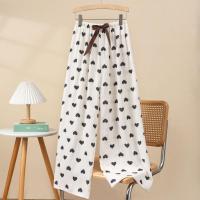 Pijama de algodón con burbujas para mujer, pantalones casuales de verano nuevos para el hogar, estilo delgado, se pueden usar al aire libre, pantalones antimosquitos, pantalones largos sueltos de talla grande - details 13