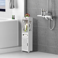 Rcynview  Moderno Gabinete de Baño Montado en Suelo Profundidad de 29cm Estilo Contemporáneo Base de Madera - details 6