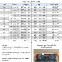 Pantalones Casuales de Cintura Alta para Hombres Color Sólido, Cintura Suelta, Algodón Puro, Doble Pliegue, Sin Arrugas - details 1