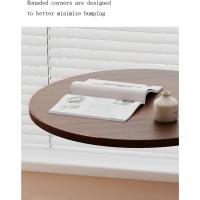 Mesa de Café de Madera Bonita Soporte Redondo de 40cm Ideal para Sala de Estar y Sofás - details 10