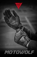 Guantes de motocicleta de cuero YOUHOO para conducción deportiva de moto con cierre de pull-on lavable en máquina - details 1