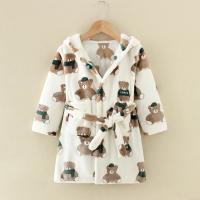 Albornoz con capucha de manga larga para niños, bata con estampado de dibujos animados, ropa de dormir para niños y niñas, invierno y otoño - details 2