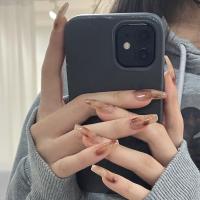 Caja de 24 piezas uñas removibles estilo corto parches uñas postizas uñas tabletas - details 47