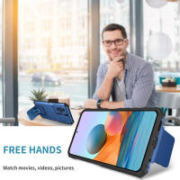 KEYSION Shockproof Pro 10S, Protección de Cámara Push Pull, Funda de Teléfono con Soporte en Vivo para Xiaomi Redmi Note 10 5G - details 3