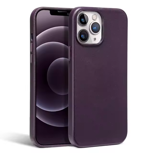 Funda de teléfono de cuero animado magnético para iPhone 15 14 13 Pro Max Mini Plus, Magsafe, accesorios de cubierta de teléfono de carga inalámbrica - 1