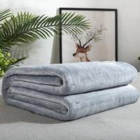 Manta de Vellón de Franela Gris Suave Cálida Cubierta de Cama para Adultos y Niños - details 1