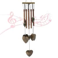 Campanas de viento conmemorativas de tono profundo para exteriores de madera con 8 tubos huecos de metal afinados con melodía relajante - details 4