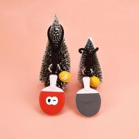 Correa de muñeca para tenis de mesa, colgante de cuero, bolsa cosida a mano, decoración, raqueta de Ping Pong, colgantes, baratija Ins - details 3