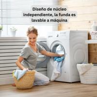 Funda Puff 120cm Peluche Lavable en Lavadora - CubreSofá Lujo para Adultos y Mascotas | Tela Impermeable Antimanchas | Sin Relleno + 3 Plazos Klarna | Certificado Anti-Alergias - details 14
