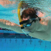 Tubo de natación de respiración de Snorkel de silicona de cabeza frontal para entrenamiento DE BUCEO BAJO el agua, equipo de buceo - details 8