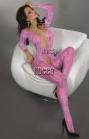 Bodysuit Sexy De Mujer Lencería Bébé Floral En Malla Para Noche De Boda Sutián Gato Intimo Talla S-XXL Material Microfibra Poliéster Rayón - details 3
