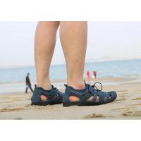 Sandalias de moda para hombre, zapatos de Trekking de playa, transpirables, antideslizantes, zuecos de cuero PU de secado rápido, 40-46, novedad de 2021 - details 3