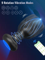 Tapón Anal vibrador con rotación de 360 ° para hombres, masajeador de próstata, aplicación Gay, tapón Anal con LED, juguete sexual para parejas - details 7