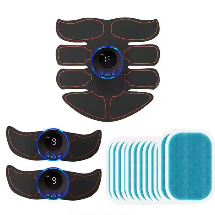 Masajeador de carga USB 8 para cintura, entrenamiento de músculos abdominales, masaje adelgazante y parches Fiess - 1