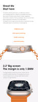 Reloj Inteligente Ultra 9 2023 para Hombres Deportivos con GPS NFC Bluetooth y Llamada Serie 9 Compás 2.2" IP68 49mm Cotaul Material de Banda de Goma Forma Cuadrada Pantalla AMOLED - details 7