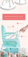 Silla de Comedor Infantil Bebé 0-4 años Plegable Portátil Multifuncional Silla de Crecimiento Infantil Silla de Comedor Casera Trona Bebé 3 en 1 Trona Infantil Silicona Asiento Infantil con Bandeja para Comer Trona Infantil Plegable - details 7
