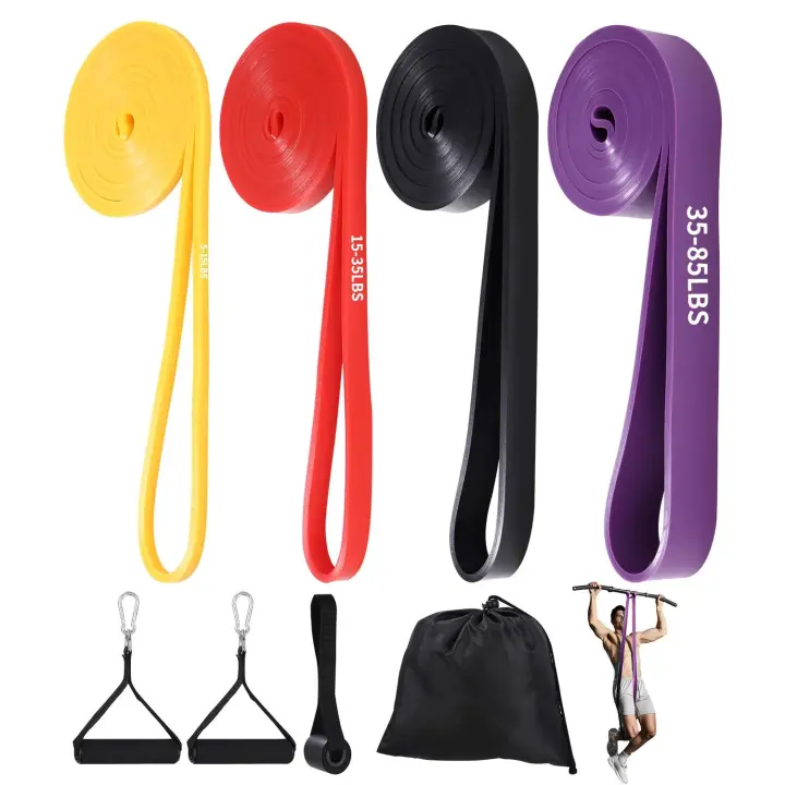 Banderas de Resistencia de 4 Niveles Anclaje para Puerta, Asa, Bolsa de Transporte - 1
