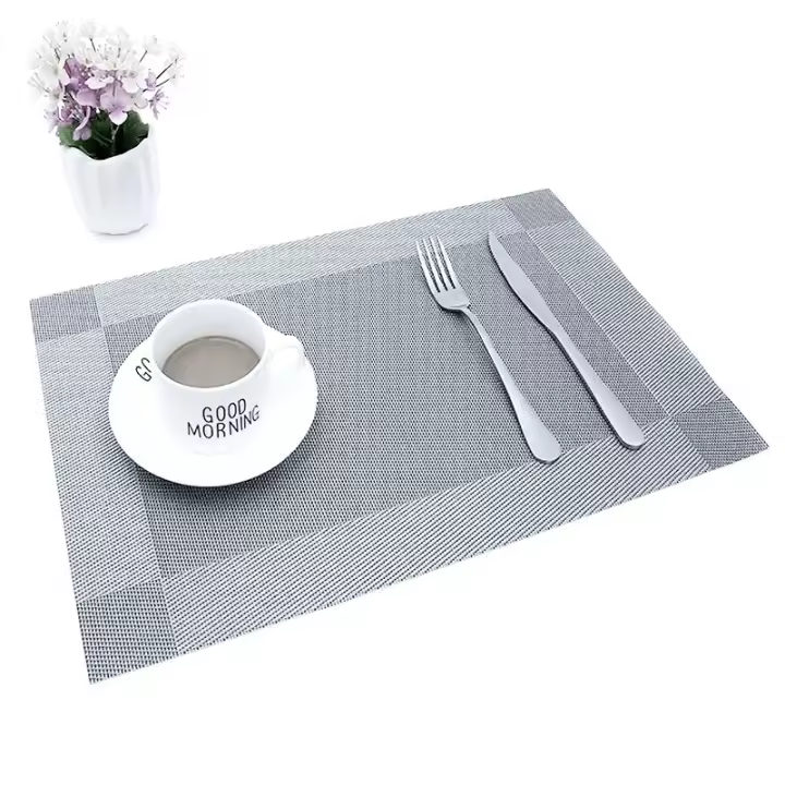 Mantel Individual aislante para mesa, Mantel Individual impermeable con corte artesanal, mantel individual Simple y exquisito para restaurante occidental, 6 uds. - 1