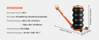 SucceBuy Gato neumático, elevación neumática 1-6S con columna elevada, mango ajustable, compacto y que ahorra espacio, almohadilla de goma gruesa, se adapta a sedán, SUV, camioneta - details 7