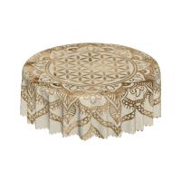 Mantel circular mandala, flor de loto de la vida, impermeable, resistente al aceite, 60 pulgadas, forma geométrica sagrada - details 6