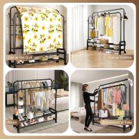 ,Burro ropa con ruedas,Perchero burro ropa resistente,Burro ropa con 4 capas de almacenamiento(negro) - details 5