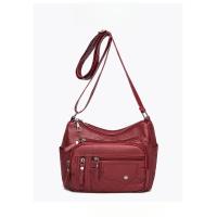Bolso De Mensajero De Hombro Multicapa Con Múltiples Compartimentos De Cuero Suave De Moda Para Mujer - details 17
