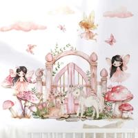 Pegatina de Casa de Hongos de Elf Princess Decoración de Pared para Habitación de Niños - details 1