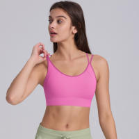 Hamidou-Sujetador de Yoga para mujer, ropa de Pilates de alta intensidad a prueba de golpes, con correas de hombro cruzadas absorbentes de golpes, para gimnasio - details 11