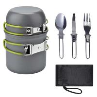 Utensilio de cocina para acampar y carretera, juego de villa ultraligero para exteriores, con cuchara plegable, tenedor, equipo de viaje para senderismo - details 11