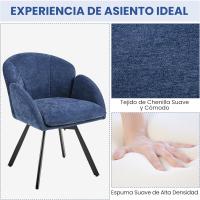 Silla Giratoria de Oficina 360° Diseño de Flor para Escritorio Silla de Maquillaje Chenilla para Sala de Estar, Dormitorio y Estudio Color Blanco - details 15