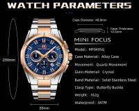 Reloj de Cuarzo Impermeable Correa de Acero Inoxidable Empleado en Casual Luminoso - details 5
