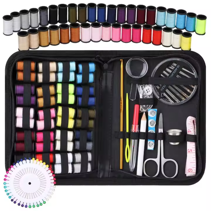 Costura portátil de mano, telas de ropa inalámbricas con Kits de hilo de coser - 1