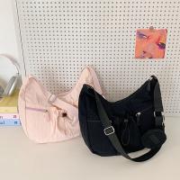 Bolso cruzado de estilo coreano, bolso plisado con cordón de gran capacidad, versátil, ligero con monedero - details 2