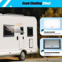 Ventana de Camión RV de Doble Acrílico Marco Exterior de Aluminio Ventana de Salida de Emergencia - details 3