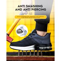 Zapatos De Seguridad Para Trabajo Con Punta De Acero Antideslizantes Y Respirables Para Hombres Botas De Trabajo Ligeras Y Confortables Para Construcción - details 5