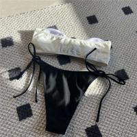 Bikini tanga para mujer, traje de baño brasileño con cordones, conjunto de bikini para mujer 2025 - details 11
