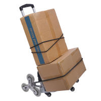 Escalador de escaleras para camión, carro plegable negro, altura ajustable con cuerda elástica y 10 ruedas, bolsa impermeable extraíble - details 8
