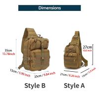 Mochila táctica de asalto, bandolera impermeable, mochila EDC para exteriores, senderismo, camping, caza, trekking, viajes - details 2