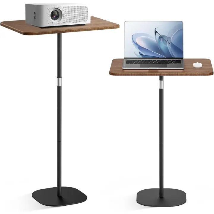 Escritorio de Pie Móvil Altura Ajustable Para Computadora Portátil Ideal para Trabajo de Estudio - 1