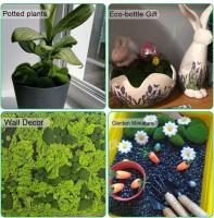 Mini colchón de musgo artificial, roca, vida eterna, plantas verdes, pastizales, decoración de jardín, artesanías PA, hoteles y hogares - details 10