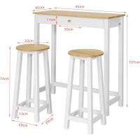 Conjunto de 1 Mesa y 2 taburetes Mesa Alta de Bar y 2 taburetes Mesa Comedor - details 7