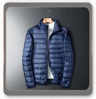 Chaqueta holgada de plumas de ganso blanco, chaqueta ligera con capucha, cuello alto para hombre, corte ajustado con capucha juvenil - details 21