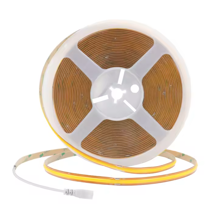 Cinta de Luz LED COB 12V 24V 8MM PCB con Conector DC Ajustable Luz Lineal de Alta Densidad para Decoración de Habitación Marca XUNATA - 1