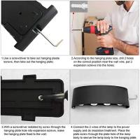 Apliques de pared LED Lámpara moderna para interiores y exteriores, luz cálida de 3000K, luces blancas de montaje en pared para sala de estar, pasillo, decoración de dormitorio - details 4