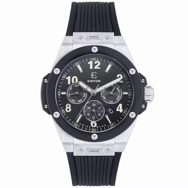 Reloj de Negocios Elegante ENITON con Cristal de Zafiro Resistente al Agua, Automático, Funcional Multifuncional para Hombres - 1
