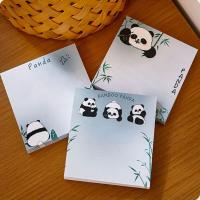 10 Uds. Notas adhesivas autoadhesivas de dibujos animados escritura suave estilo Ins libretas de Panda suministros escolares cuadernos de notas cuadrados - details 4