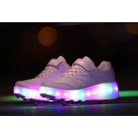 Zapatillas luminosas de dos ruedas con carga USB 2025, zapatos de patín con luz Led para niños, zapatillas de deporte para niños - details 14